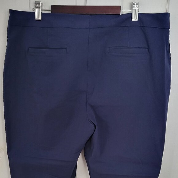 Lord & Taylor Velvet Stripe Crop Dress Pants Size 16 - Picture 6 of 11